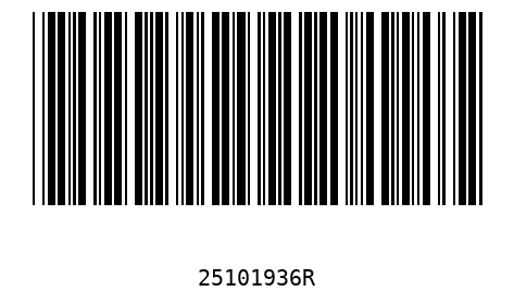 Bar code 25101936