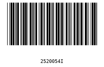 Barcode 2520054
