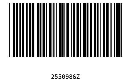 Barcode 2550986