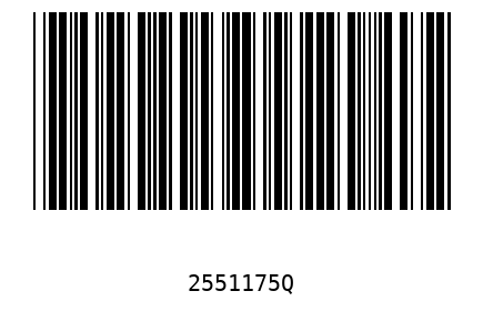 Barcode 2551175