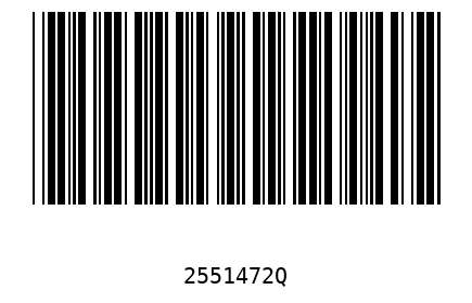 Barcode 2551472