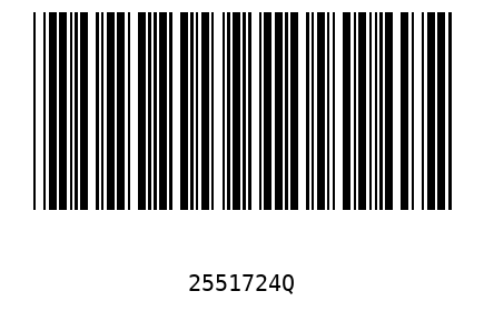Barcode 2551724