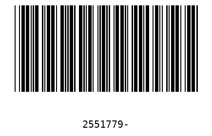 Barcode 2551779