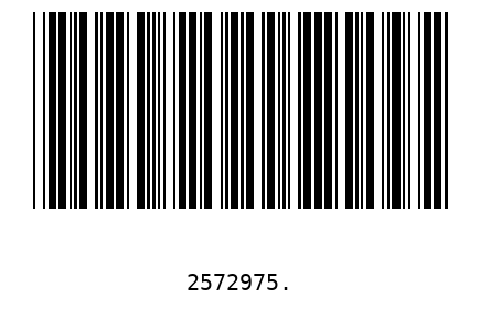 Bar code 2572975
