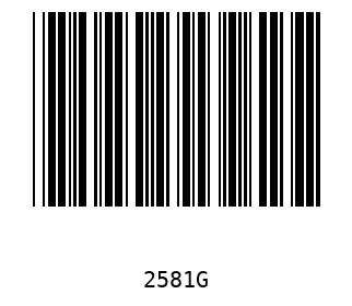 Barra Código, Code 39 2581