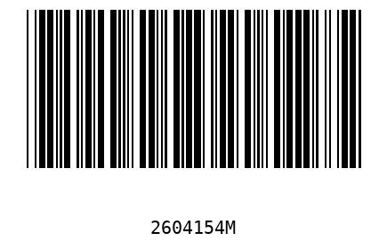Bar code 2604154
