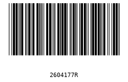 Bar code 2604177
