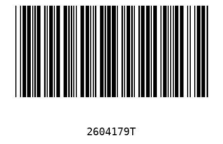 Bar code 2604179