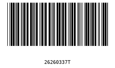 Barcode 26260337