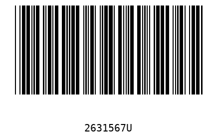 Bar code 2631567