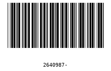 Bar code 2640987
