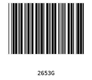 Barra Código, Code 39 2653