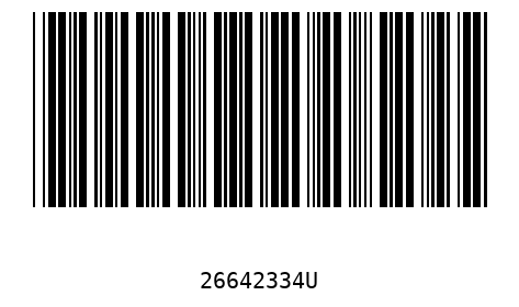 Barcode 26642334