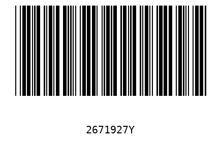 Bar code 2671927