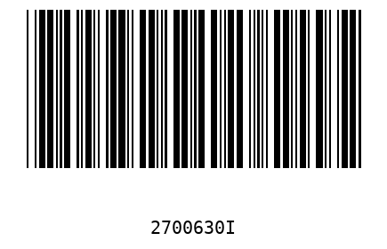 Barcode 2700630