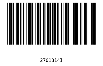 Barcode 2701314