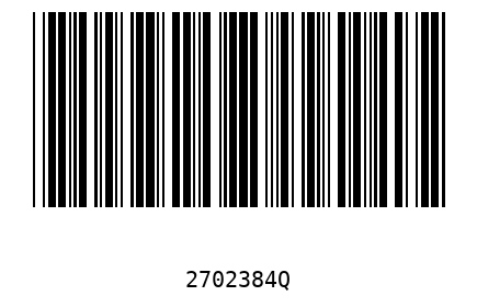 Barcode 2702384