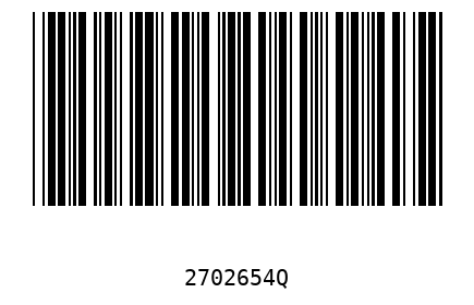 Barcode 2702654