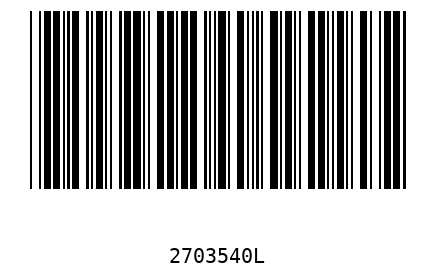 Barcode 2703540