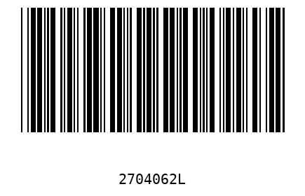 Barcode 2704062