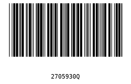 Barcode 2705930