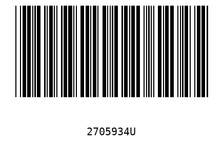 Barcode 2705934