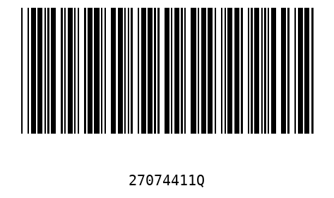 Barcode 27074411