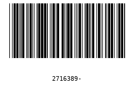 Barcode 2716389