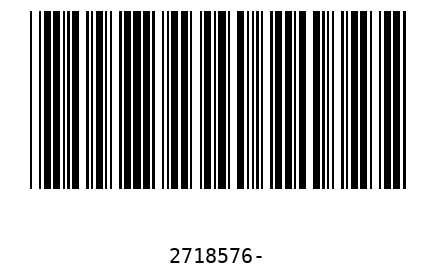Barcode 2718576