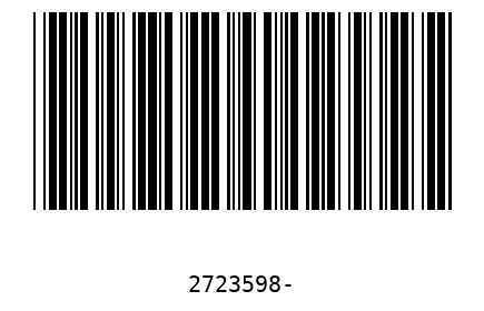 Barcode 2723598