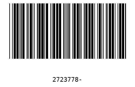 Barcode 2723778