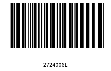 Bar code 2724006