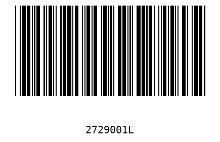 Barcode 2729001