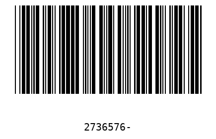 Barcode 2736576