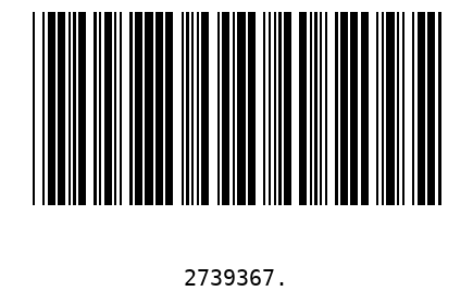 Bar code 2739367