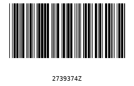 Bar code 2739374