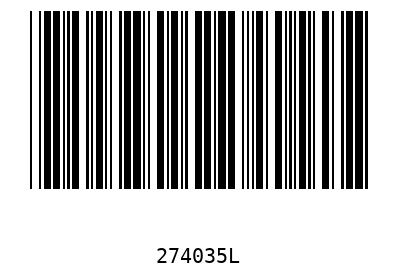 Barcode 274035