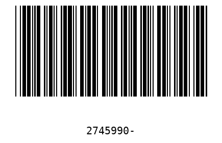Barcode 2745990