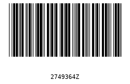 Barcode 2749364