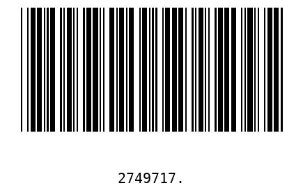 Barcode 2749717