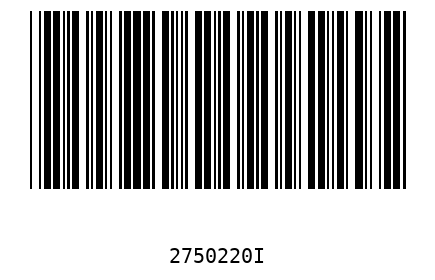 Barcode 2750220