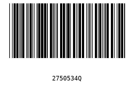 Barcode 2750534