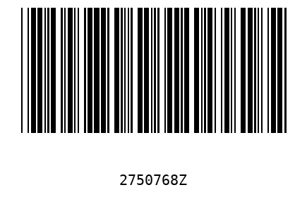 Barcode 2750768
