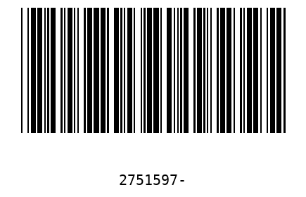 Barcode 2751597
