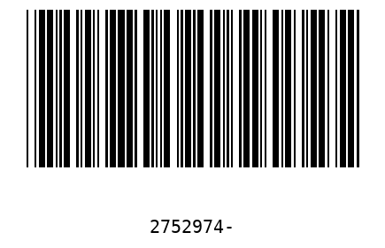 Barcode 2752974