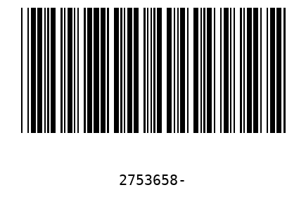 Barcode 2753658