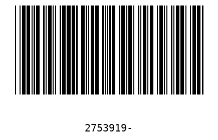 Barcode 2753919