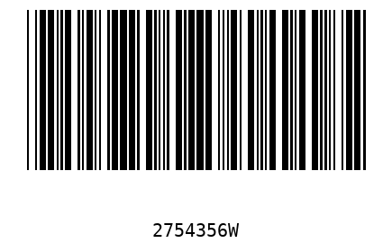 Barcode 2754356