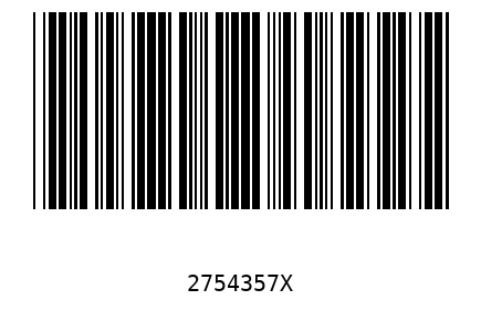 Barcode 2754357