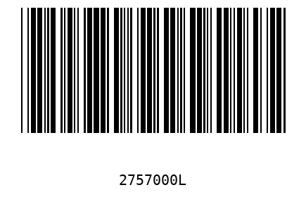 Barcode 2757000